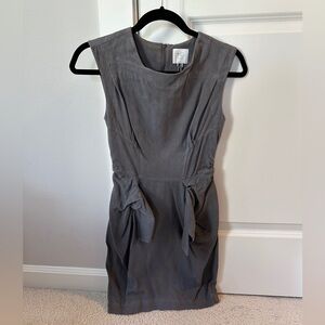 Last Chance! Anthropologie HD in Paris Gray Sleeveless Dress Size 00P